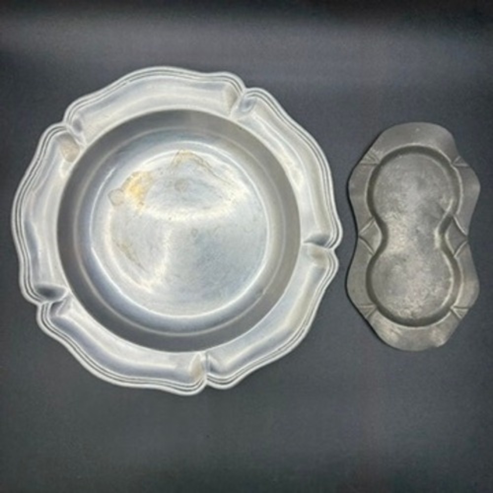 Dura Cast Pewter Serving Dish DC 6216 USA Trinket Tray Lot‎ Vintage READ